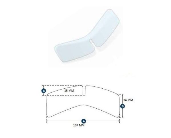 Farfalline per camicia 107X34X15 MM