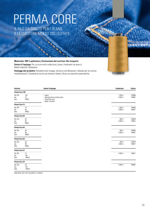 Filo per cucire PolyPoly Perma Core - immagine 10