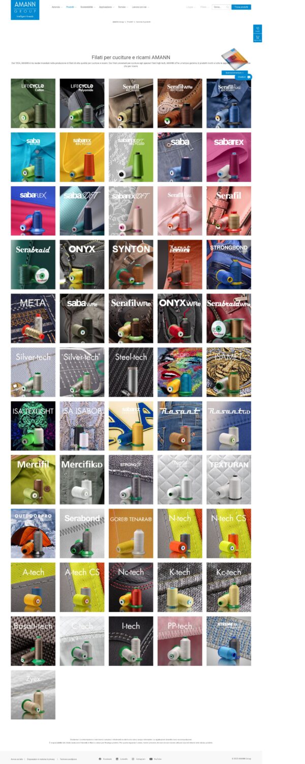AMANN - Filati per cuciture e ricami - High-quality sewing and embroidery threads